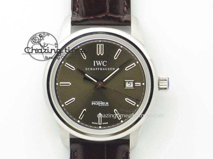 MIROTIME 0807 Affordable Ingeniuer St.Laurens SS Brown Dial MK 1:1 Best Edition On Black Leather Strap A 7365